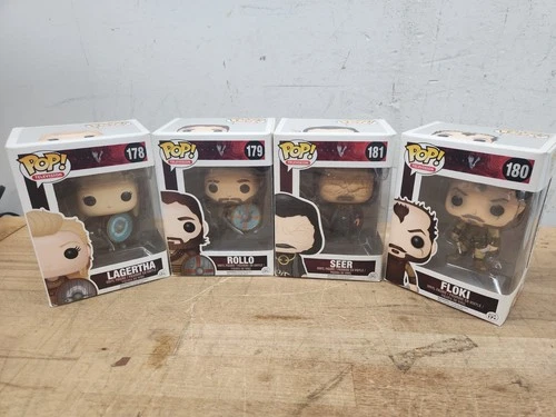 Lot of 4 Funko Pop Television! "Vikings" Vinyl Figures