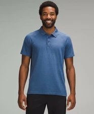 NWT LULULEMON Mens Metal Vent Tech Polo Shirt Night Sea Blue M L XL XXL $98
