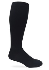 Jefferies Socks Unisex Compression 20-30 mmHg over the Calf Large, Black