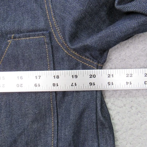 Tellason Stock Men's Size M Blue Denim Jacket Vintage Inspired Made in USA image 7