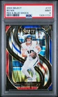 2024 Panini Select #117 Bo Nix Red & Blue Shock PSA 9 MINT Broncos