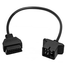 6 Pin OBD1 to 16 Pin OBD2 Diagnostic Scanner Convertor Adapter for Jeep 6P