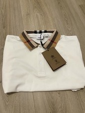 Authentisches Burberry Polo weiß | Karokrage...