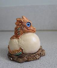 Vintage Windstone Editions Hatching Baby Dragon Figurine Version 1  Melody Pena
