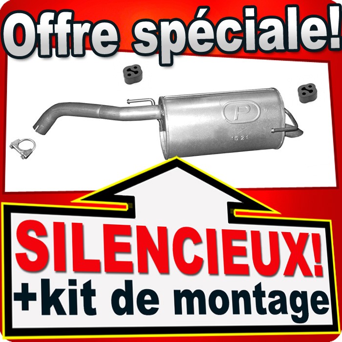 Silencieux arriere Nissan Note 1.6 anti bruit pour reparer un echappement rouille