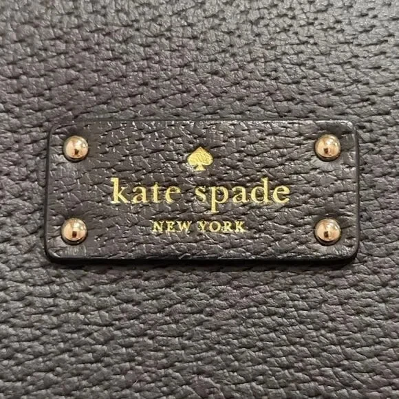 Сумка наплечная Kate Spade Grove Street Margareta черная кожаная на молнии большая - Изображение 2 из 4