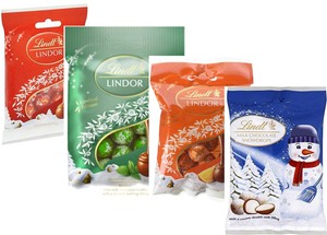 Lindt Lindor Mini Mint/ Milk/Orange/Snowdrops Chocolate ...