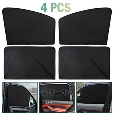 4Pack Magnetic Car Side Window Sun Shades Front  Rear Blackout Privacy Curtains