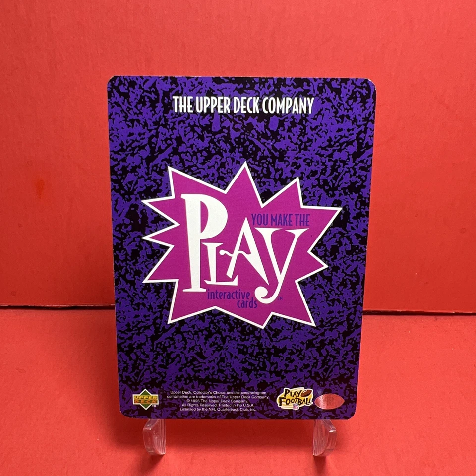 1996 Upper Deck Collector's Choice Update You Make the Play Kordell Stewart Y44 - Image 2 of 2