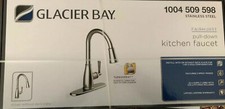 Glacier Bay Fairhurst Pull Down Kitchen Faucet With Turbo Spray, Fast Mount, SS