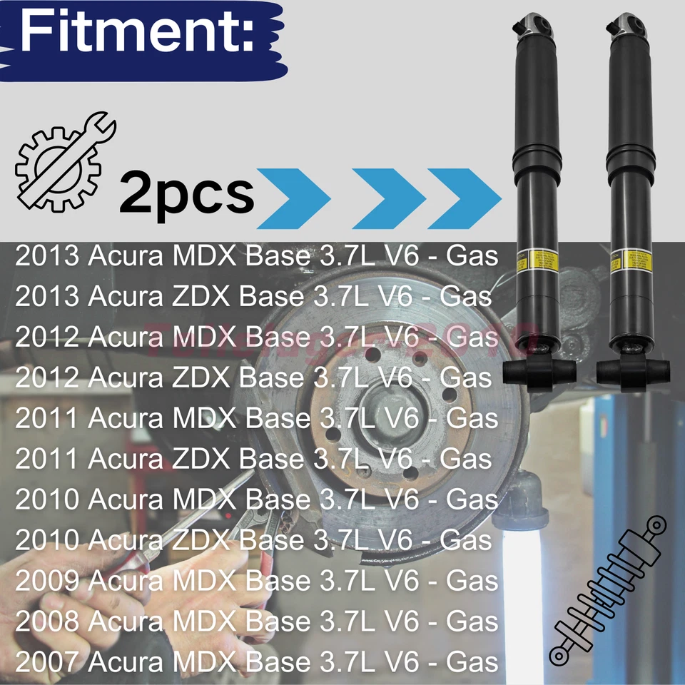 Par de amortiguadores traseros eléctricos para Acura MDX 2007-2013 Acura ZDX 2010-2013 Foto 4 de 4