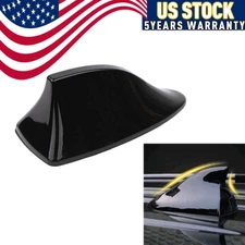 Shark Fin Roof Car Antenna Black Radio FM/AM Antena Radio Universal Screw
