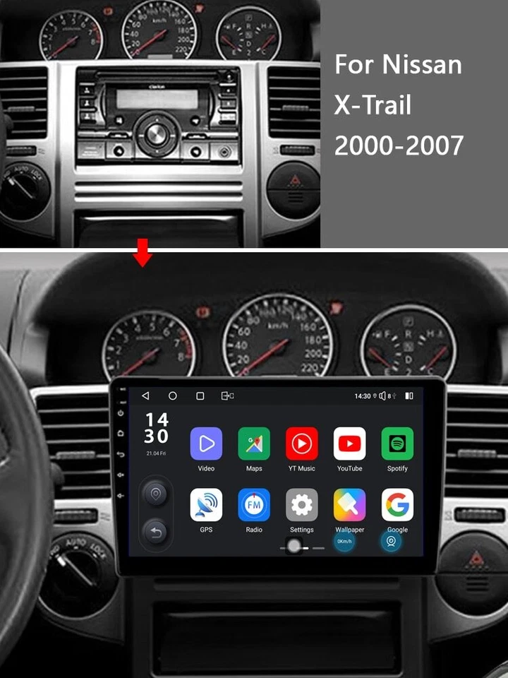 For 2014 2015 2016 Nissan Sunny Android Car Radio Stereo CarPlay GPS Navigation - Image 2 of 4
