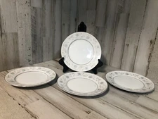 Set of 4 English Garden 6 1/4" Bread Dessert Plate Fine China 1221 Japan EUC