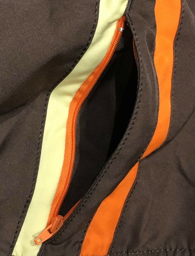 RIPCURL MEN’S EMBROIDERED BOARD SHORTS Swim Trunks Brown/Orange/Yellow Poly sz32 - Picture 4 of 8
