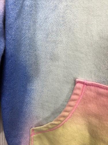 Adidas Girls Kids Hoodie Size 10/12 Pink Blue Yellow Colorful Sport Athletic - Picture 3 of 16