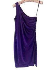 Women's Lauren Ralph Lauren Dress Size 4 Purple One Shoulder