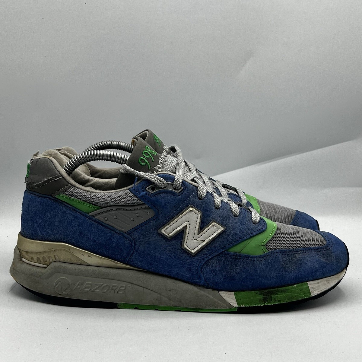 Size 9.5 - New Balance 998 Made in USA Teal Navy for sale online 