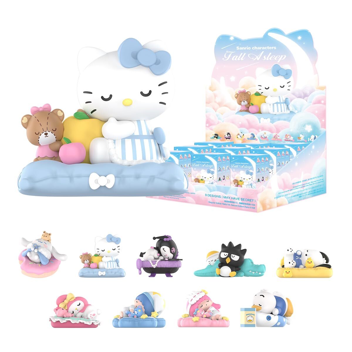 その他 POPMART Sanrio characters Fall Asleep POP MART Sanrio characters Fall Asleep Series Assorted Box 9