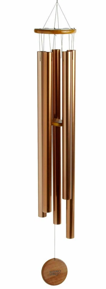 Carillón de viento tubular de aluminio bronce tradicional grande de 37". 5 tubos. Foto 3 de 4