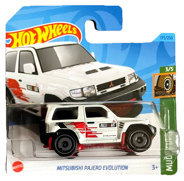 Hot Wheels Mitsubishi Pajero Evolution Mud Studs 3/5 '23 175/250 1:64 Modellauto-image