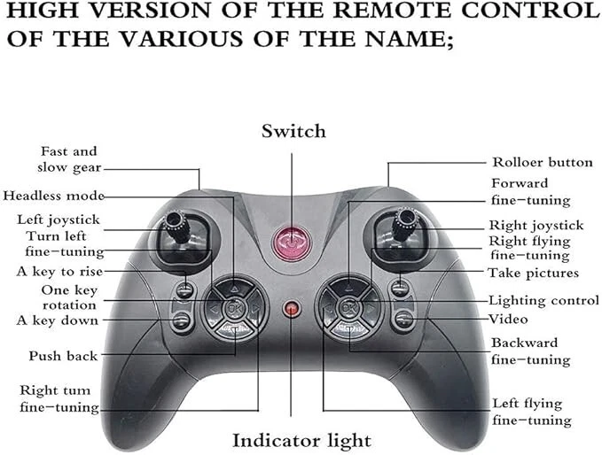 Drone 2.4Ghz 4-Axis aerocraft one key take off/landing W/remote control Graffiti - Image 4 of 4