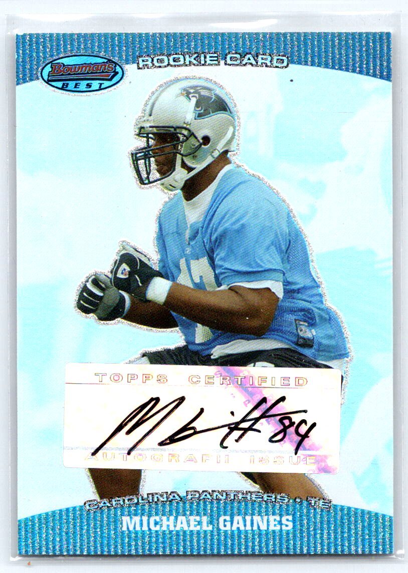 2004 Bowman's Best #186 Michael Gaines   Rookie Auto Autographs