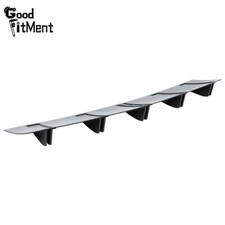 Universal Rear Bumper Lip Diffuser Shark Fin Wing Spoiler Splitter Matte Black