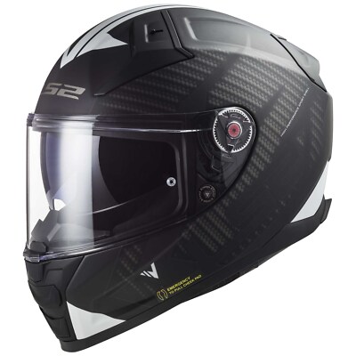 LS2 FF811 Splitter black white Gr. XXL Motorradhelm Integralhelm Sturzhelm
