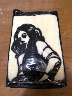 ラグ・カーペット X-girl HYSTERIC GLAMOUR JACQUARD BLANKET HYSTERIC GLAMOUR Guitter Girl Rug Mat Blanket W40 x H55 inch New