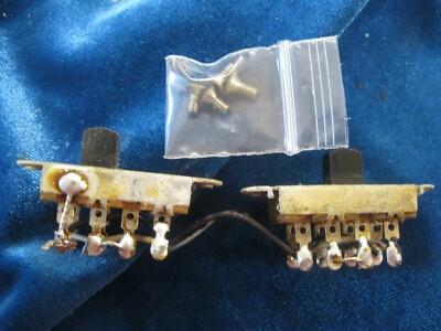 Two 1973 Vintage Fender Mustang Guitar Switches