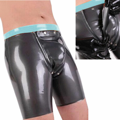 100% Pure Latex Gummi Shorts Höschen Tight Hose mit niedriger Taille 0