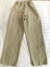 BEND OVER ladies Vintage Size 8 Stretch Beige Pull On Pants