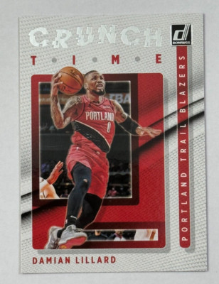 2021-22 Panini Donruss Crunch Time #17 Damian Lillard Portland Trail Blazers