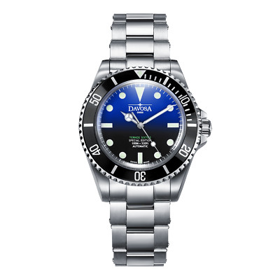 Davosa Ternos sixties blue vintage dive automatic Swiss made 40mm watch 16152590