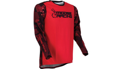 NEW MOOSE RACING Agroid Jersey - Black/Red - Medium - MOTORCYCLE/OFFROAD