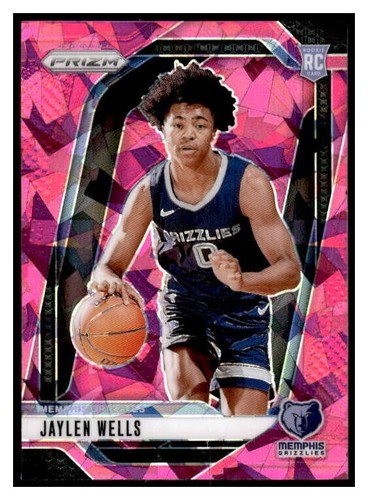 2024-25 Prizm Pink Ice 239 Jaylen Wells Rookie RC Memphis Grizzlies