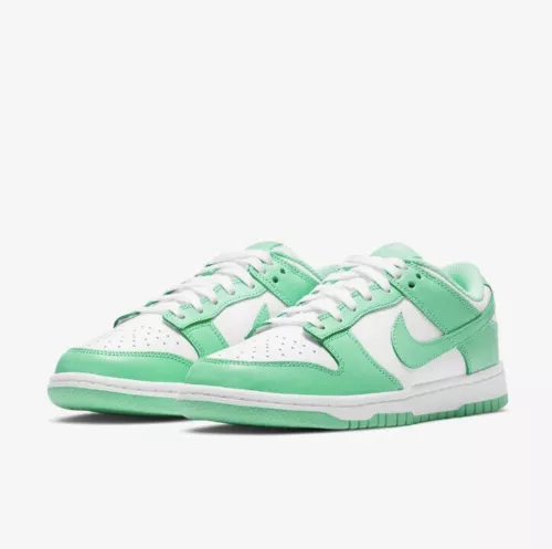 Nike Dunk Low Women'S Size 8.5 White/Green Glow-White DD1503-105 Fast Ship RARE