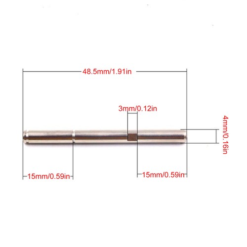 10 Pcs RC Brushless Motor Shaft Rod Replacement Stainless Steel Length 48.5m - Picture 10 of 22