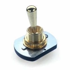 Free-way 3X3-03 3 Way 6 Position Toggle Switch, Gold Finish with Gold tip
