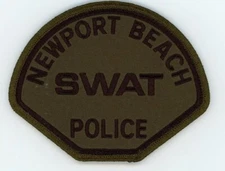 CALIFORNIA CA NEWPORT BEACH POLICE SWAT SUBDUED NICE SHOULDER PATCH SHERIFF