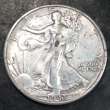 1943-S Walking Liberty Half Dollar - High Quality Scans #Q394
