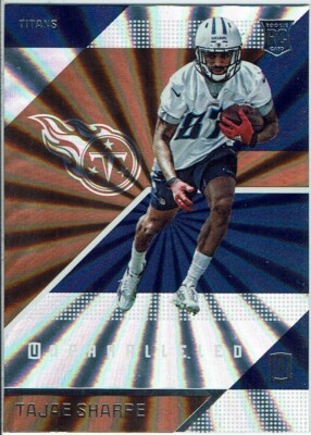 Panini Unparalleled Football 2016 Karte Rookie Card No. 194 Tajae Sharpe