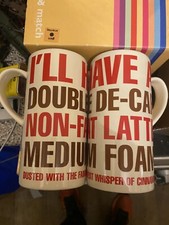WHITTARD OF CHELSEA BOB' S YOUR UNCLE ‘I'LL HAVE A DE-CAF' LATTE MUG.