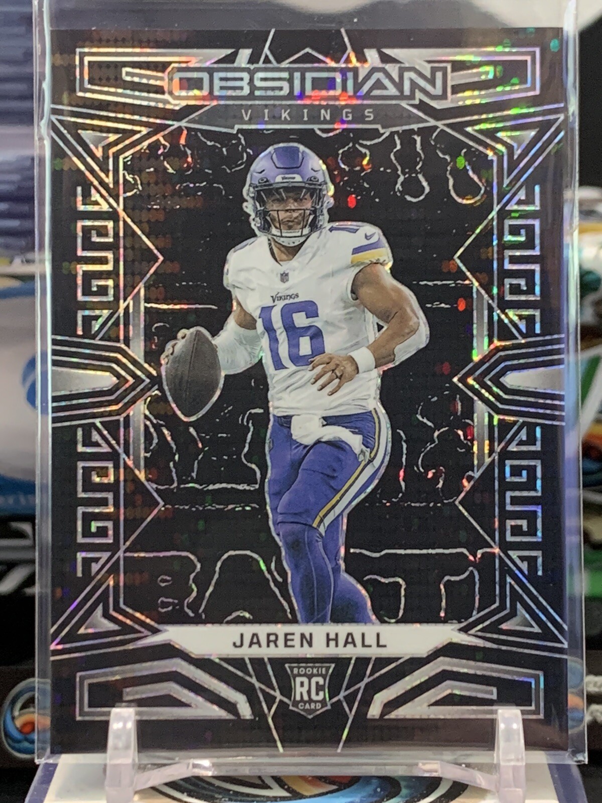 2023 Panini Obsidian - #165 Jaren Hall (RC) Pulsar Etch International TZ 7V
