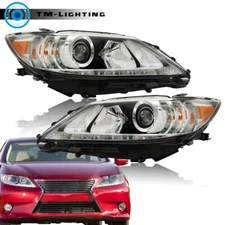 HID/Xenon Headlight For 2013 2014 2015 Lexus ES300H ES350 LH+RH Headlamps Chrome