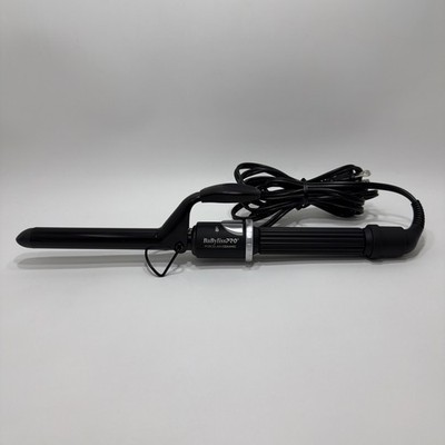 BaByliss Pro Porcelain Ceramic 3/4'' Spring Curling Iron BP75SUC Black 430F