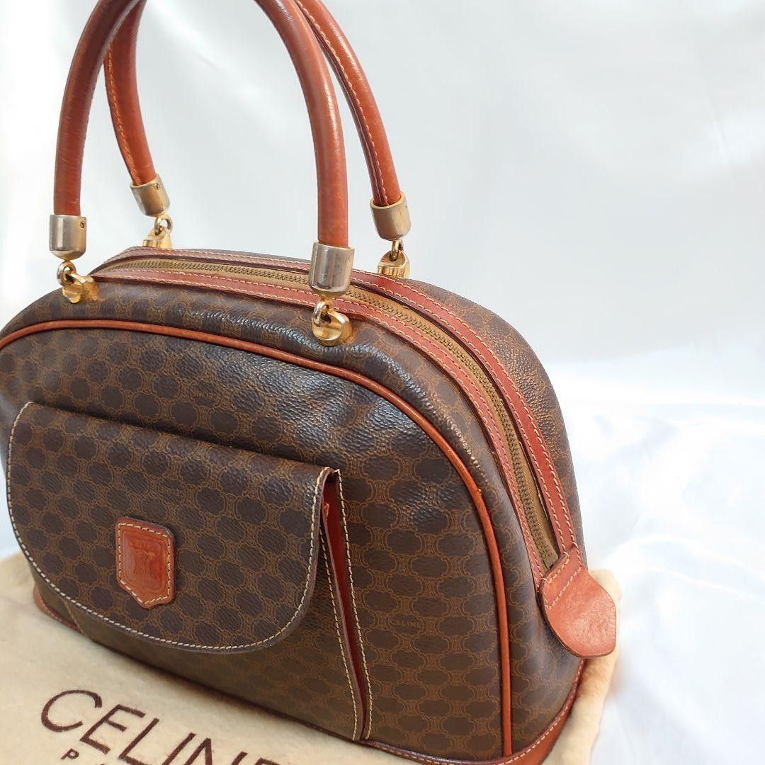 Mint Condition CELINE Macadam Pattern Handbag - image 2