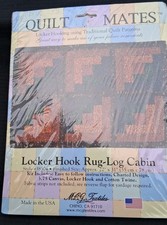 NIP M.C.G. Textiles Quilt Mates Locker Hook Rug-Log Cabin #38504 Made in USA