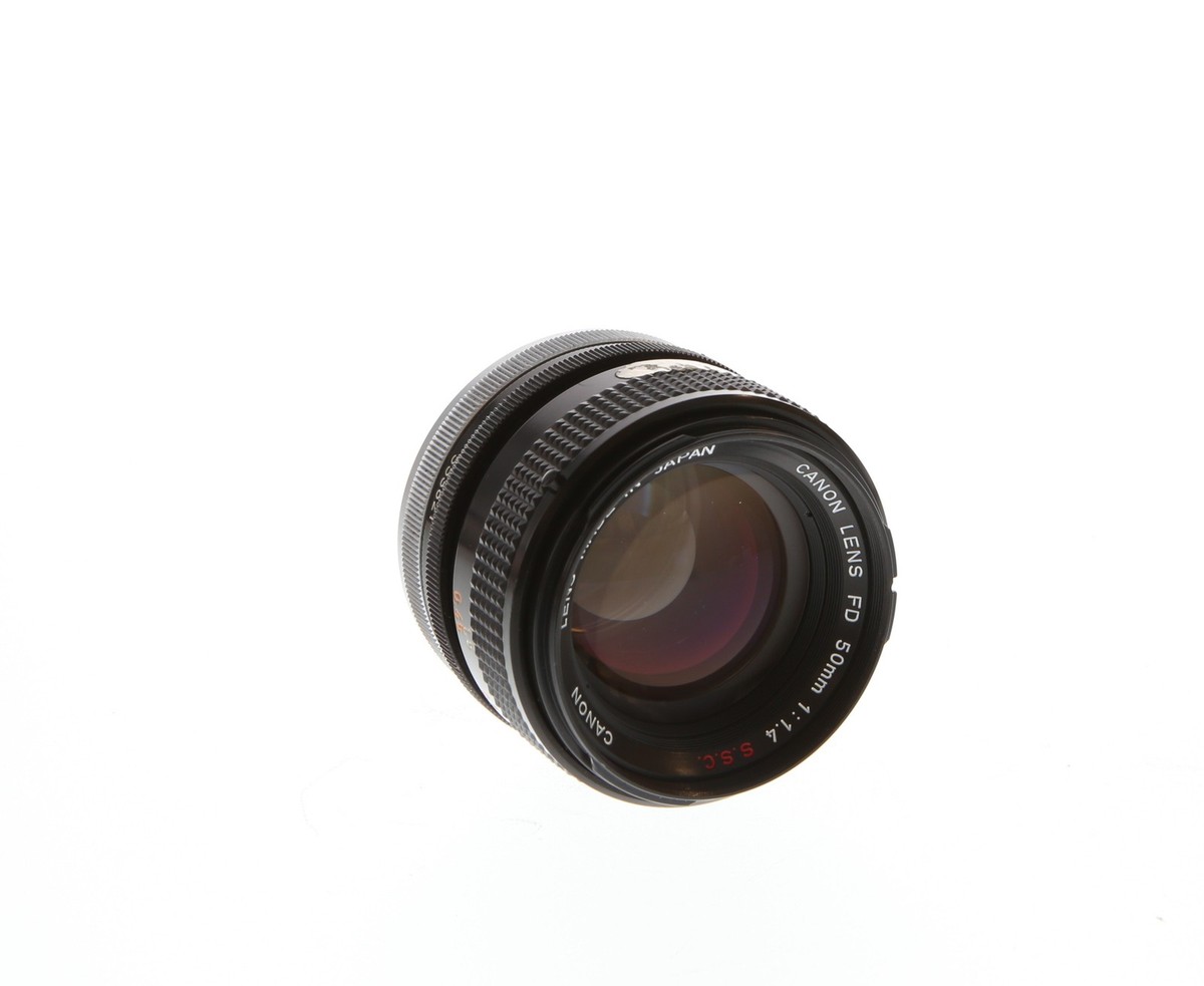 Canon 50mm F/1.4 SSC Breech Lock FD Mount Lens 55mm filter